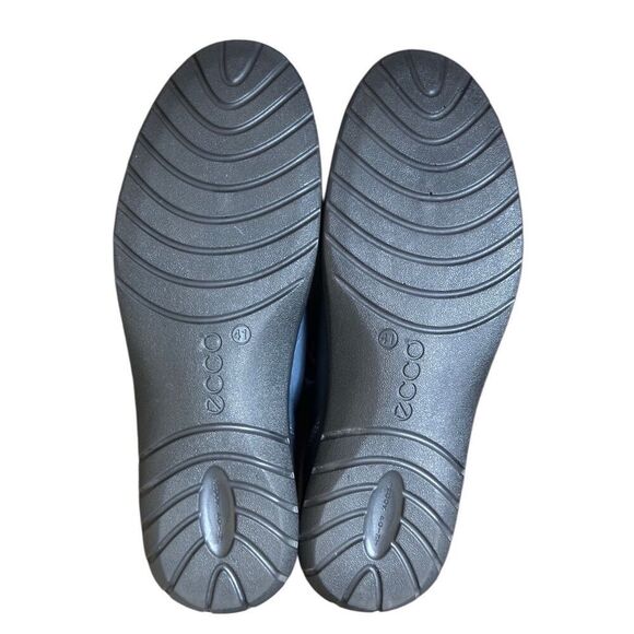 Ecco Sky Navy Blue Leather Mary Jane Flats Size 41 US 10 - 10.5 - Picture 8 of 10
